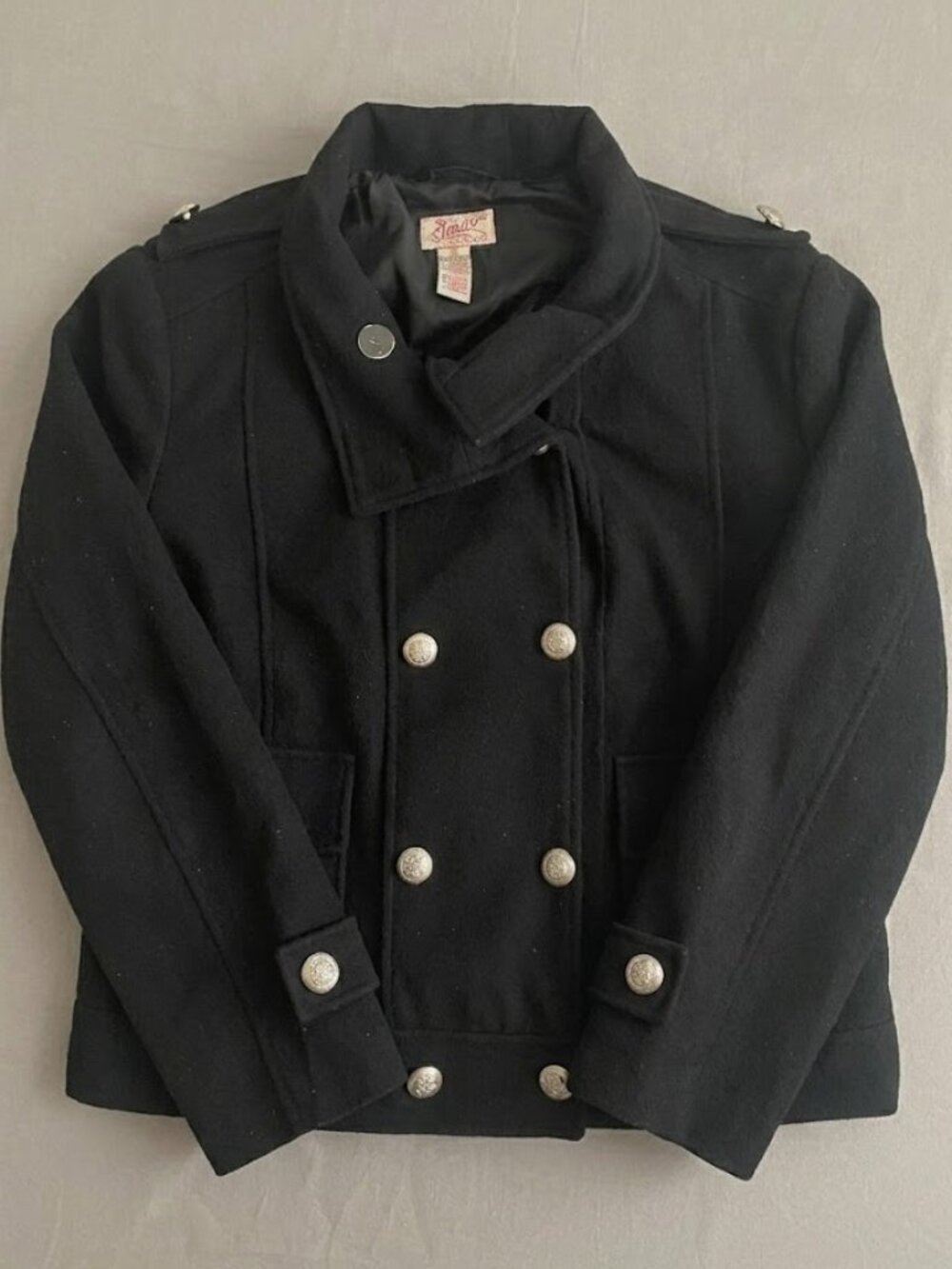 Women's Black Military Style Jacket